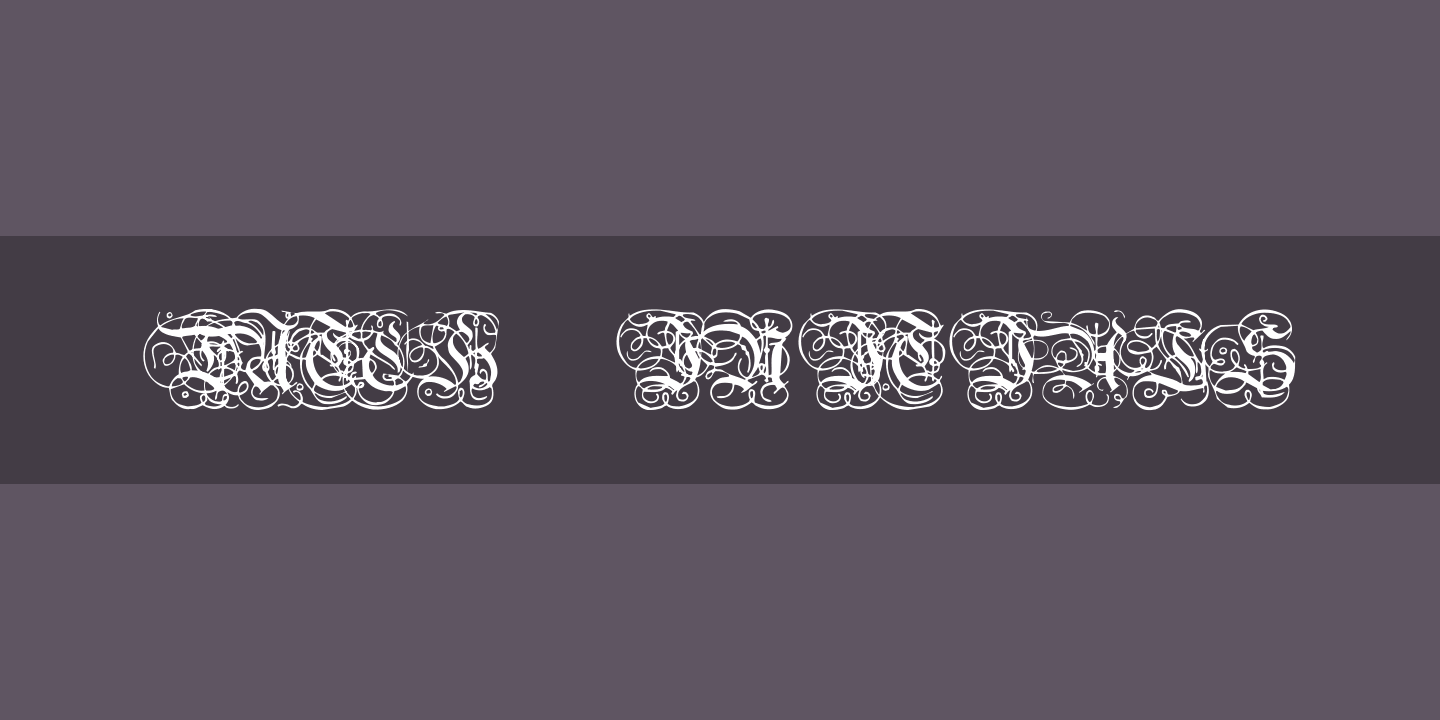 Beispiel einer Dutch Initials Regular-Schriftart